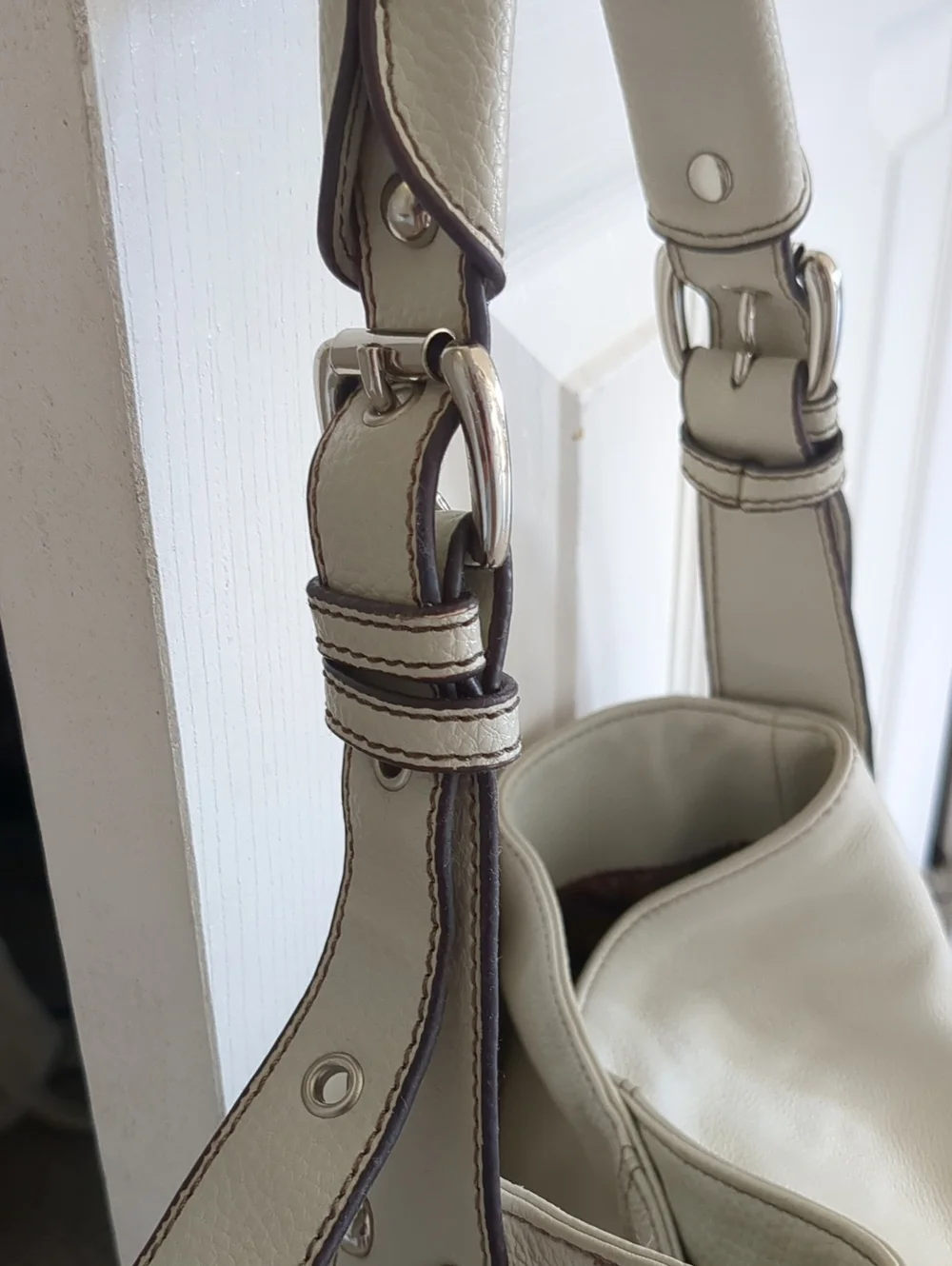 Tignanello Leather Hobo Shoulder Bag